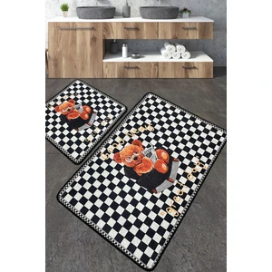 Chilai Home Newspaper Banyo Halısı Djt 2 Li Set Banyo Halısı Paspas Yıkanabilir Kaymaz