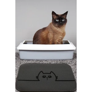 Chilai Home Hide Kedi Kumu Paspası Gri Elekli Tuvalet Önü Paspası 45x60
