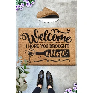Chilai Home Coco Wine 40X60 cm Kıl Paspas,dekoratif Çok Amaçlı Iç ve Dış Kapı Paspası