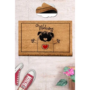 Chilai Home Coco Hug Pug Doğal Koko Paspas,kıl Kapı Önü Paspası