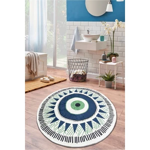 Chilai Home Occhio 100X100 cm Çap Banyo Halısı Djt Yıkanabilir Kaymaz Taban  Paspas Klozet Takımı