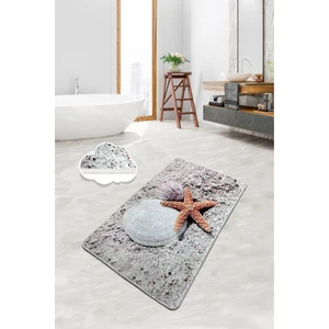 Chilai Home Starfish Banyo Halısı 70 x 120  cm  Yıkanabilir Kaymaz Taban Banyo Halısı,Paspası Djt