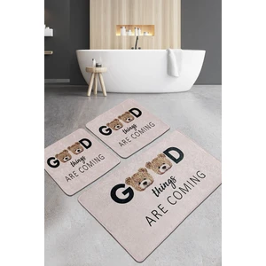 Chilai Home Things Banyo Halısı 3'lü Set Djtbanyo