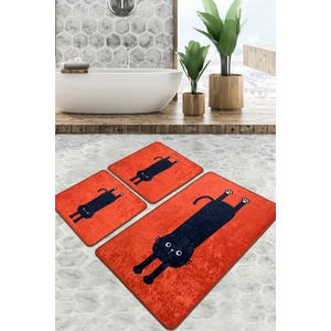 Chilai Home Comfort Banyo Halısı 3'lü Set Banyo Paspası Kaymaz Tabanlı Klozet Takımı Djtbanyo