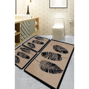Chilai Home Hoja Bej 3'lü Set 60x100 Cm 50x60 Cm 40x60 Cm Banyo Halısı Djtbanyo