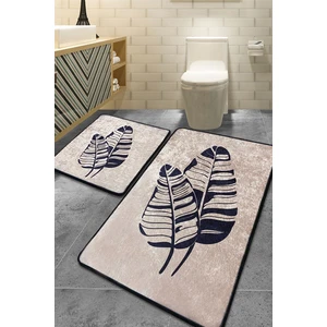 Chilai Home Lipha Bej 2 Li Set Banyo Halısı Djt