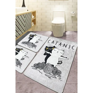 Chilai Home Catanic 3'lü Set Banyo Halısı Djtbanyobanyo