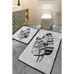 Chilai Home Lipha Gri 2'li Set Banyo Halısı Djtbanyo
