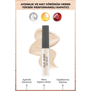 Aydınlık Görünüm Sağlayan Yoğun Likit Göz Altı Kapatıcısı - Liquid Concealer 101 Light Ivory