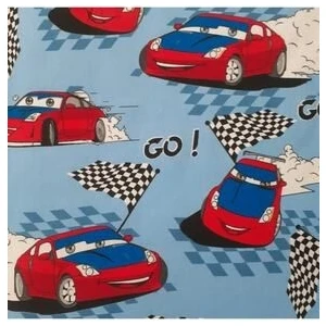 Tek Kişilik Lastikli Çarşaf Araba Desenli Erkek Çocuk Ranforce 100*200  cm