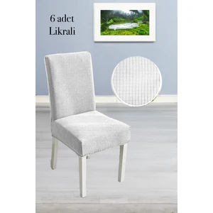 Baqdo Sandalye Örtüsü 6 Adet Likralı Yüksek Kaliteli ve Esnek Yıkanabilir Sandalye Kılıfı Pitikare