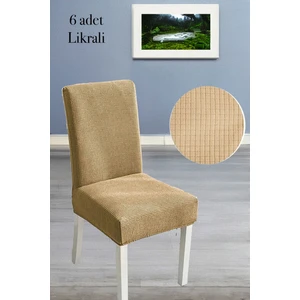 Baqdo Sandalye Örtüsü 6 Adet Likralı Yüksek Kaliteli ve Esnek Yıkanabilir Sandalye Kılıfı Pitikare