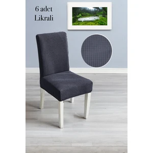 Baqdo Sandalye Örtüsü 6 Adet Likralı Yüksek Kaliteli ve Esnek Yıkanabilir Sandalye Kılıfı Pitikare