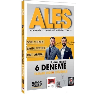 Yargı Yayınevi 2025 Ales Sayısal Sözel 2 Si Bir Arada Fasikül Fasikül 6 Deneme Tamamı Video Çözümlü