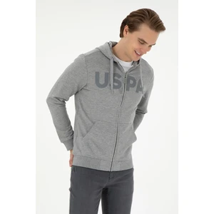 U.S. Polo Assn. Erkek Gri Melanj Hırka (Örme) 50289029-VR086