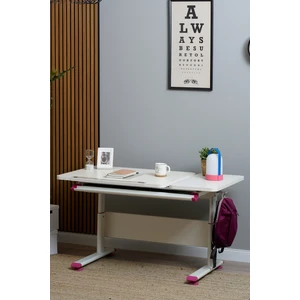 Creo Mobili Yükseklik ve Eğim Ayarlı, Vega Simple Çalışma Masası Çekmecesiz- 130 x 70  cm , Ekru
