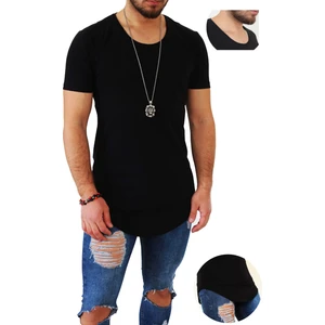 Erkek Long Fit Tişört - Long Tişört - Long Kesim Tişört - Oval Kesim Long Tişört - Uzun Kesim Erkek Tişört - Erkek Longline Tişört