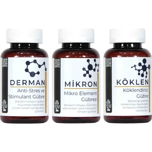 Destek Gübre Paketi - MİKRON+DERMAN+KÖKLEN (3x200ml)