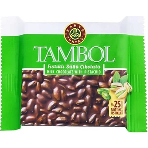 Kahve Dünyası Tambol Antep Fıstıklı Sütlü Çikolata 77 gr x 6 Adet