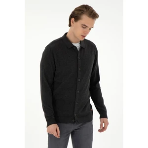 U.S. Polo Assn. Erkek Antrasit Melanj Hırka (Triko) 50297074-VR081