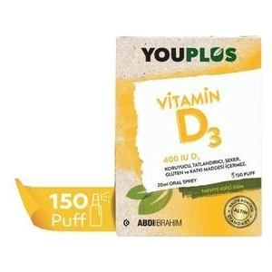ABDİ İBRAHİM Youplus Vitamin D3 400 20 ml Oral Sprey