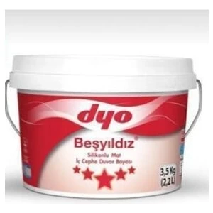 Beşyıldız Silikonlu Mat İç Cephe Siyah 3,5 kg