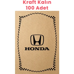 Balkan Ambalaj Kraft 120GR Honda Oto Paspas Kağıdı 100 Adet - 35X50CM - Kalın Kağıt Baskılı