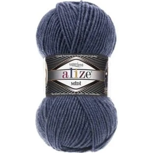 Süperlana Midi El Örgü Ipi 5 Adet 203 Denim Melanj