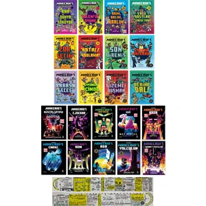Minecraft Roman Serisi  / 22 Kitap Set  (Matematik Öğreten Cetvel)