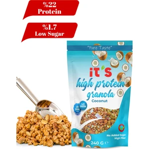 Yüksek Protein granola - Hindistan Cevizli - 240 gr
