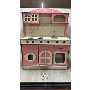 Ahşap Oyuncak Mutfak 95X80 Ebat 3 mm Kalımlık