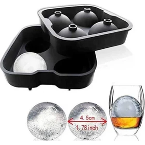 Silikon Buz Kalıbı 4'lü Top 45 mm (TBK-45)