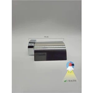 Paslanmaz Kapaklı Tuvalet Kağıtlığı Parlak Krom