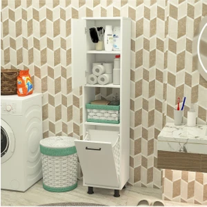 Mobiga Efsa Çamaşır Kirli Sepetli Banyo Dolabı