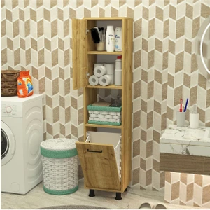Mobiga  Efsa Çamaşır Kirli Sepetli Banyo Dolabı