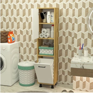 Mobiga Efsa Çamaşır Kirli Sepetli Banyo Dolabı