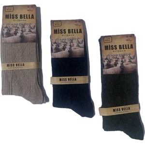 3 Adet Erkek Kışlık Yün Çorap- Kalın Kışlık Çorap