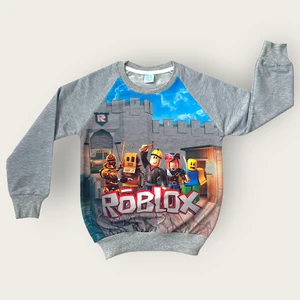 Roblox Baskılı Erkek Çocuk Sweatshirt