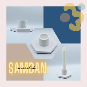 Cozyy Life Lumen Dekoratif Mumluk & Şamdan | El Yapımı Obje | Minimalist Tasarım