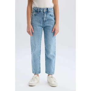 Kız Çocuk Mom Fit Standart Paça Jean Pantolon D9155A825SP