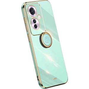 Oppo RENO11 F 5g Elektrokaplama Tpu Telefon Kılıfı ve Kickstand (Yurt Dışından)