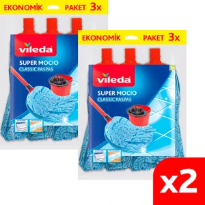 Süper Mocio Klasik Paspas 3'lü Paket x 2 Adet