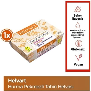 Hurma Pekmezli Tahin Helvası, Şekersiz Helva , Glutensiz, Vegan 175 gr
