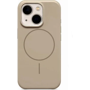 Apple iPhone 15 Kılıf Magsafeli Sert Mika Baets Kapak Bej