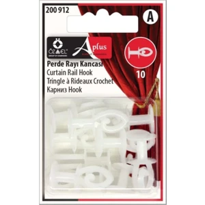 Özel Lastik Şekilli Perde Rayı Kancası 10 Adet 200 912
