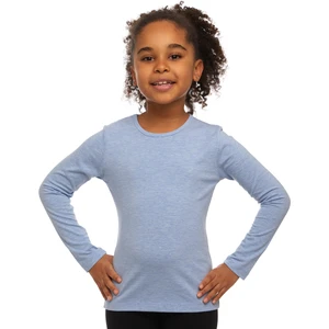 Mavi Melanj Basic Mevsimlik Likralı Uzun Kollu Kız Çocuk Tişört