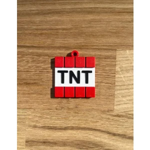 Cadde 3D Minecraft Tnt Anahtarlık - Hediyelik - Tnt