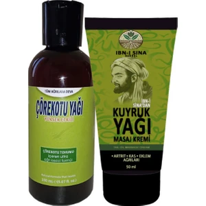 Kuyruk Yağı Kremi 50 ml + 1 Adet Çörek Otu Yağı 150 ml / Sırt Bel Kas Iskelet Harici Uygulama Agrıseti