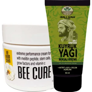 Kuyruk Yağı Kremi - Sırt Bel Kas Iskelet Harici Uygulama AGRIKREMI 50ML Krem + 1 Adet Beecure Paincream
