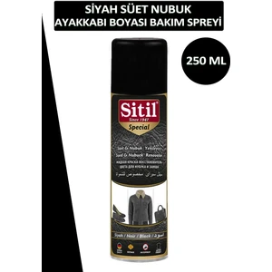 Siyah Süet Nubuk Ayakkabı Boyası Bakım Spreyi